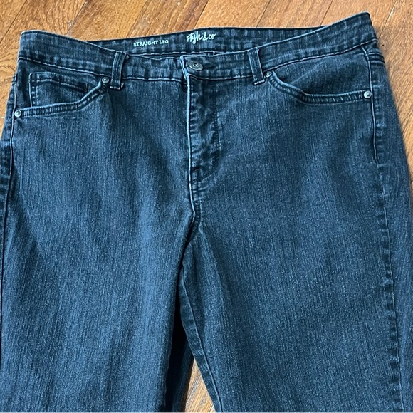 Women's Style & Co. Black Jeans, Size 14W - Picture 4 of 7